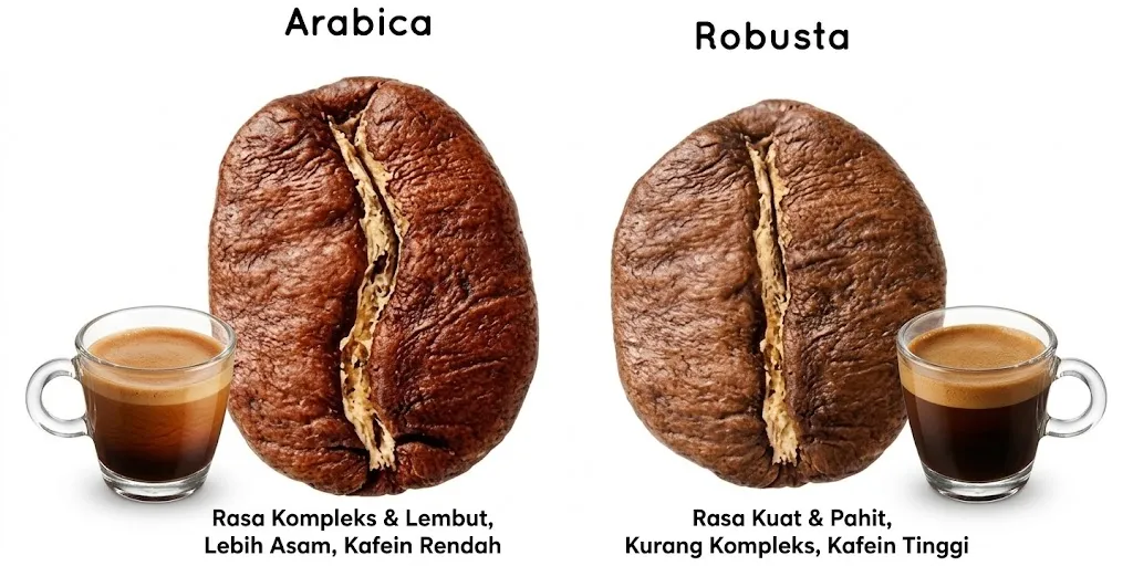 Perbedaan Arabika dan Robusta dari Kandungan Kafein, Rasa, hingga Manfaat